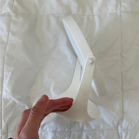 Room Essentials White Vanity Mirror - 360° Swivel Tabletop - Picture 7 of 9